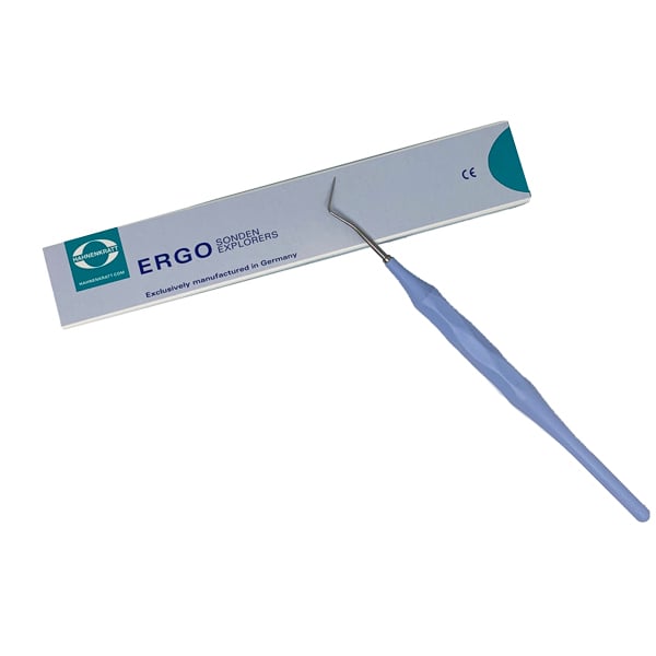 Ergoform Single Ended Explorer Form D, 1/Pk. Pastel Blue Handle Made of Glassfiber-Reinforced