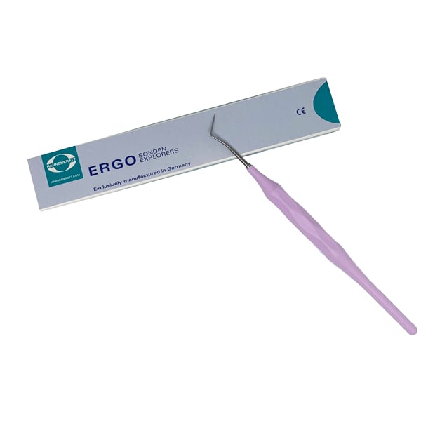 Ergoform Single Ended Explorer Form D, 1/Pk. Pink Handle Made of Glassfiber-Reinforced Plastic