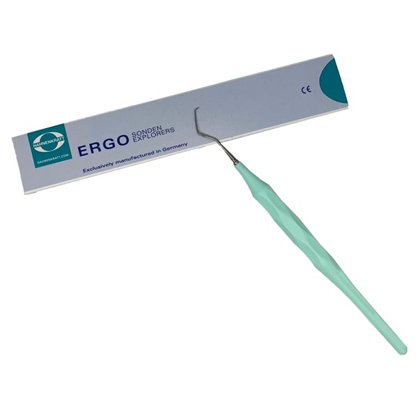 Ergoform Single Ended Explorer Form G, 1/Pk. Pastel Mint Handle Made of Glassfiber-Reinforced