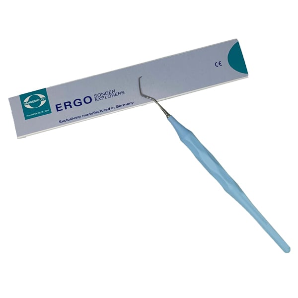 Ergoform Single Ended Explorer Form G, 1/Pk. Pastel Blue Handle Made of Glassfiber-Reinforced