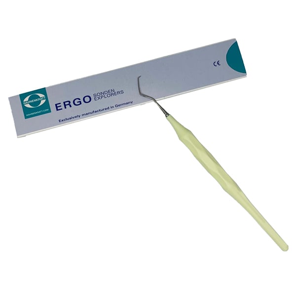 Ergoform Single Ended Explorer Form G, 1/Pk. Pastel Yellow Handle Made of Glassfiber-Reinforced