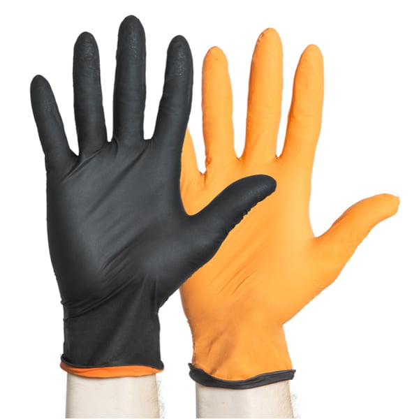 Black-Fire X-Small Nitrile Exam Gloves 150/Pk - With proprietary Quick-Check breach detection