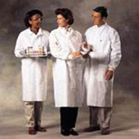 Kimberly-Clark Basic Lab Coat, White size X-Large, Protective 3-layer fabric, Traditional collar