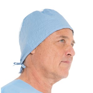 Kimberly-Clark Surgical Caps 100/Pk. Universal Size, Blue. Made from KAYCEL* fabric