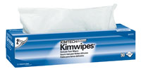 KimWipes EX-L Delicate Task Disposable Wipers, White, 2-Ply, Pop-Up Box, 15" x 17", 90 Wipers