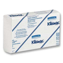 Kleenex Slimfold Kleenex 1-Ply Slimfold Towels, 7.5" x 11.6", 90 Sheets/Pack, Case of 24 Packs