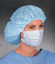 The Lite One Procedure Mask - Blue, Pleat-Style with Earloops, BFE >= 96% at 3 micron, PFE >= 97%