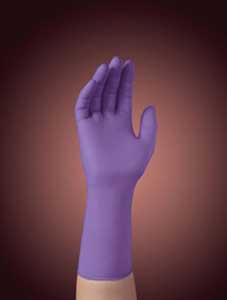 Purple Nitrile-Xtra Powder-Free Exam Gloves, X-Large, 12" extended length, textured fingertips