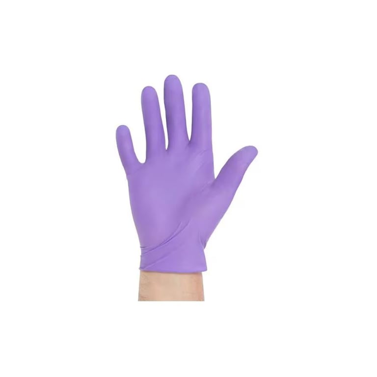 Purple Nitrile Sterile Powder-Free Gloves, Medium, 50 Pairs/Box. Textured, Purple