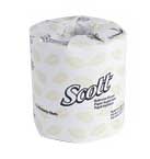 Scott 1-Ply 4.1" x 3.75" Standard Roll Bathroom Tissue, White, 1210-sheet rolls, Case of 80 Rolls