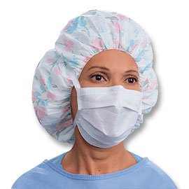 SoSoft Procedure Mask - Anti-Fog, 50/bx. Pleat-Style with Earloops, White, 3-Layer Construction
