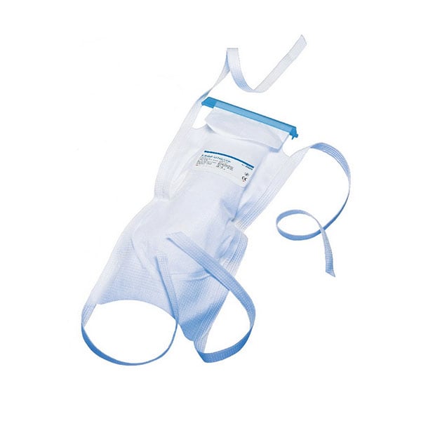Stay-Dry Ice Pack - Large, 6-1/2" x 14" with 4 Ties. Soft Outer Covering, Clip Closure. Case of 50