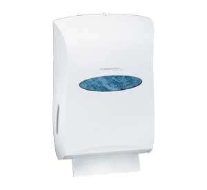 Windows Universal Folded Towel Dispenser, White, 13.3" x 18.9" x 5.9". Ideal for SCOTTFOLD Towels