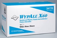 WypAll X60 Teri Wipers, 23" x 11", Towels are strong enough to wipe off equipment, yet soft enough
