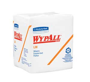WypAll L30 EconoMizer Wipers, DRC, unscented all purpose 1/4 Fold towel wipes (12.5" x 14.4")