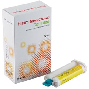 Han Temp Crown Cartridge A2, 50 ml Cartridge & 10 Mixing tips (1:1). Temporary Crown and Bridge