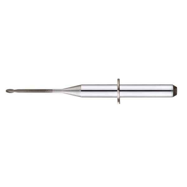 Hansong Milling Burs Wieland Type- 2 WDRB Series, R0.5*2*13*35 - Diamond Coated. Ball Ø: 0.5; Cut