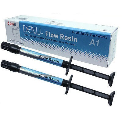DSI NanoComp Light Cured Flowable Composite Resin – 10x2g Syringes, Shade A1 (Made In Israel)