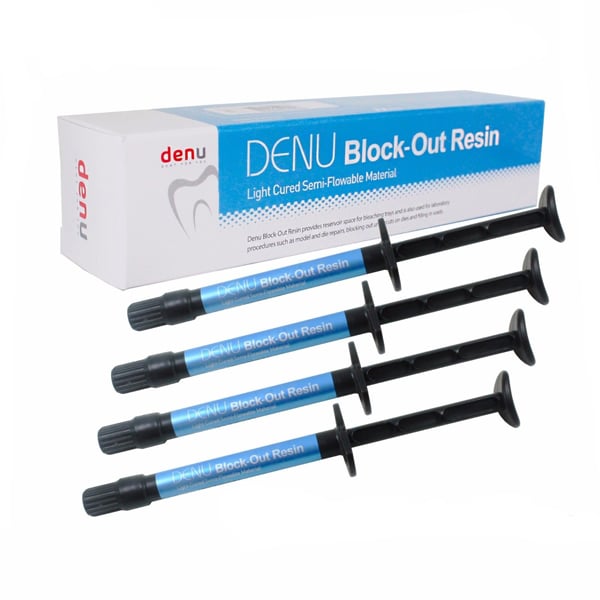 Denu BlockOut Resin Light Cured, Semiflowable Material, 1.2ml Syringe, 4/Box Net32