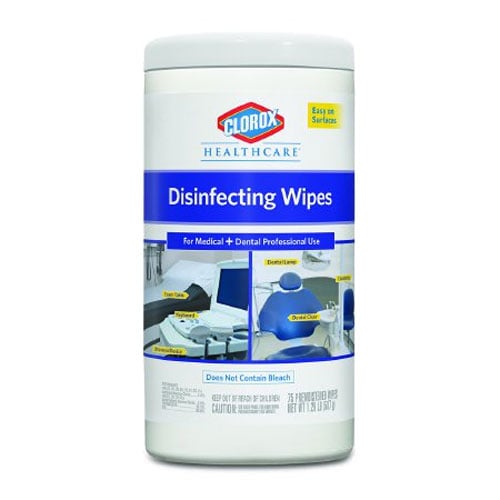 Clorox Disinfectant Wipes, 7" x 8", 75/Can 6/cs. Multipurpose, EPA
