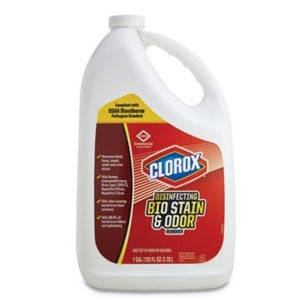 Clorox Disinfecting Refill, Commercial Solutions Bio Stain & Odor Remover, 128 fl oz, 4 per case