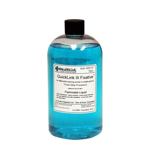 Quicklink III, Fixative solution, 16 oz. bottle Net32