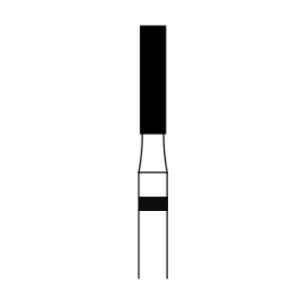 Heico FG 836.014 Super Coarse, Flat End Cylinder Diamond Bur, 5/Pk. Shanks are manufactured