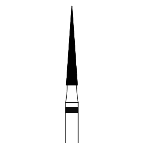 Heico FG 859.014 Super Coarse, Needle Shaped Diamond Bur, 5/Pk. Shanks are manufactured