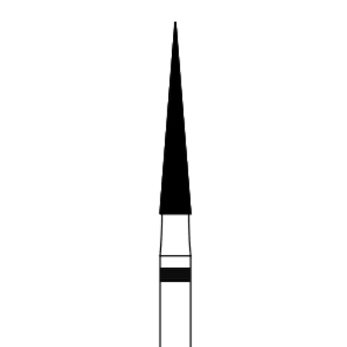 Heico FG 859.016 Super Coarse, Needle Shaped Diamond Bur, 5/Pk. Shanks are manufactured