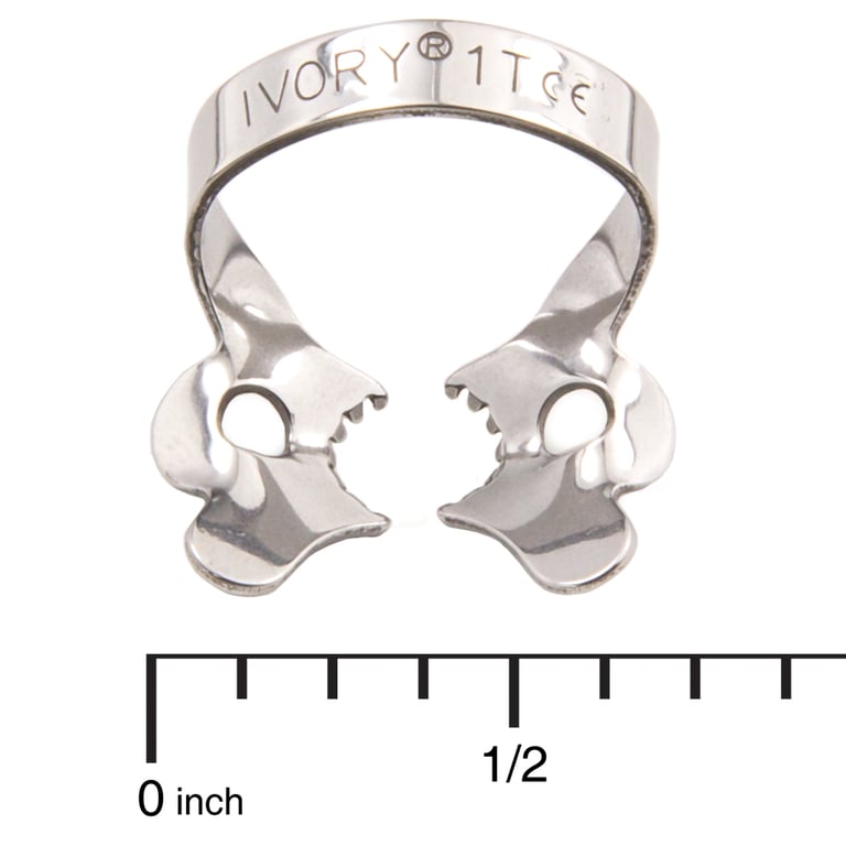 Ivory Clamps 1T winged metal rubber dam tiger clamp, single clamp Net32