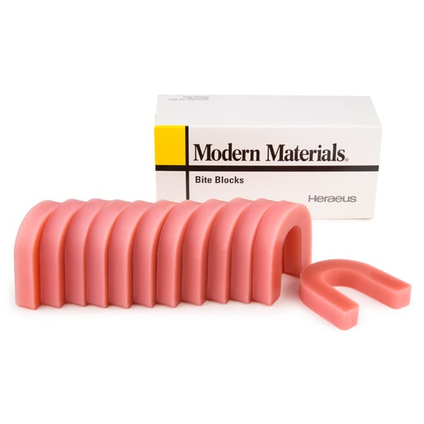 Modern Materials Bite Blocks - Soft, Pink, Trial Package: 12 per Box