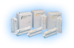 Provil Novo 2 C.D. Monophase Fast Set vinyl polysiloxane, Standard Package: 2 - 50 mL Cartridges