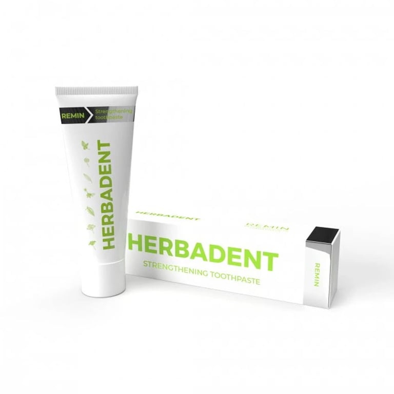 Herbadent Remin Remineralisation Herbal Toothpaste, 75g Tube, 1/Pk. A fluoride-free formula