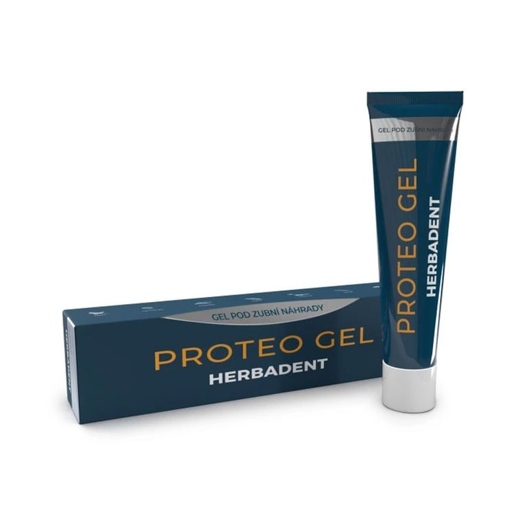 Herbadent Proteo Gel for Denture Wearers, 40g Tube, 1/Pk. Natural herbal gel crafted for gums