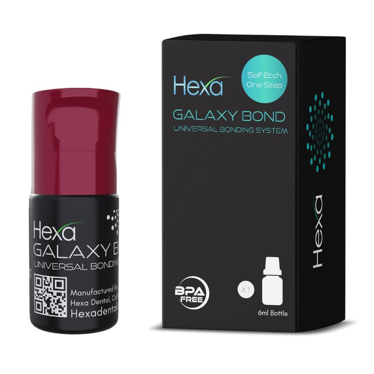 Hexa Galaxy Bond Universal Self Etch Light-Cure Bonding System, 6 mL, 1/Pk. Designed for reliable