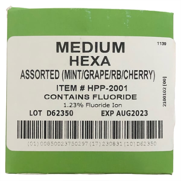 Hexa Prophy Paste 1.23 Fluoride Ion, Medium, Assorted Flavors, One