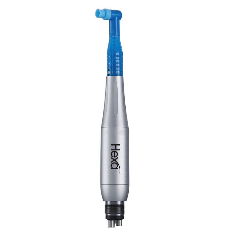 Hexa ErgoGlide Silver Prophy Handpiece, Single Handpiece. German-engineered, offers precision