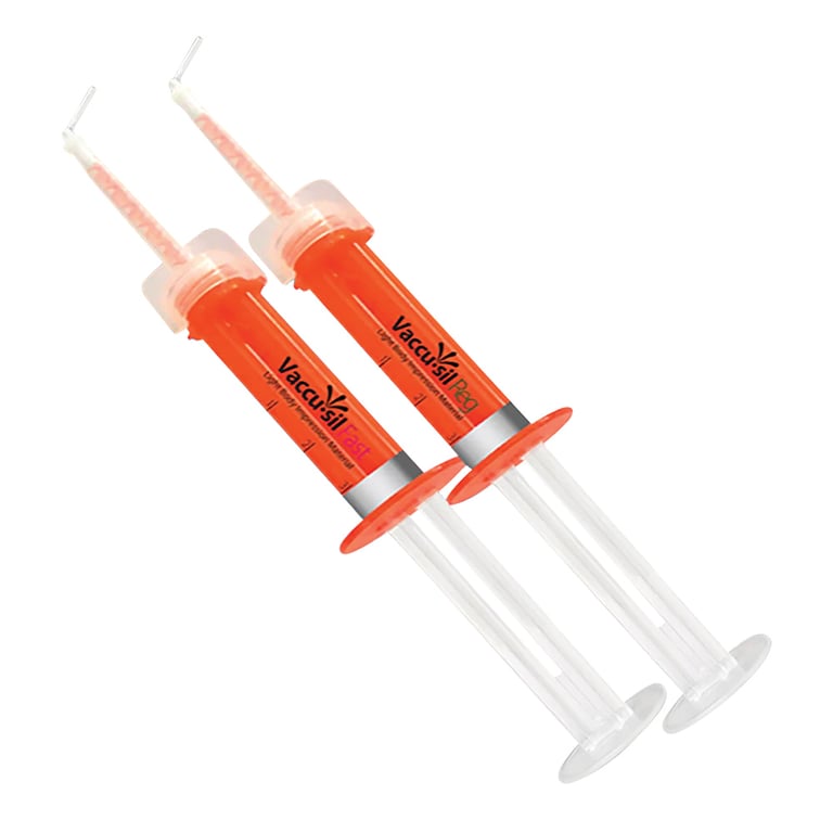 Vaccu-Sil Heavy Body VPS Impression Material, Regular Set, 50/Pk. Pre-Filled Syringe