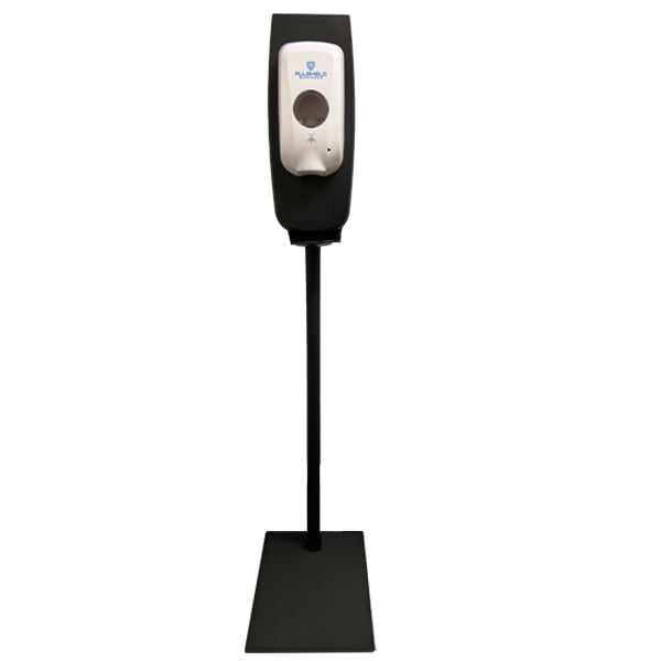 Allshield Touchless Automatic Hand Sanitizer Dispenser with Floor Stand, 1/Pk. 1000 ml (33 oz)