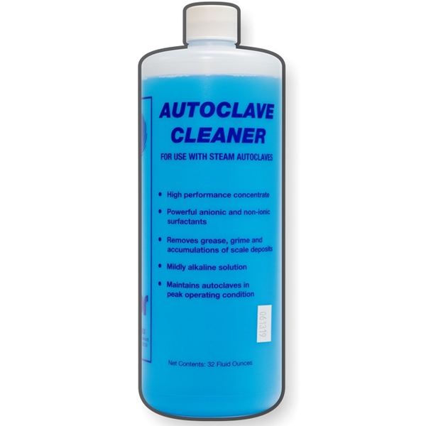 House Brand Concentrated Autoclave Cleaner for steam autoclaves, 1 quart bottle. For steam