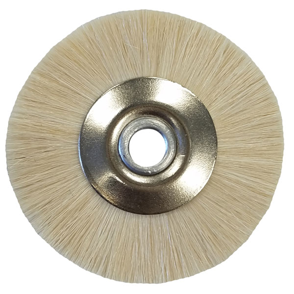 House Brand Straight HP Mounted Bristle Brushes, # 12 Standard Stiff, White, 3/4" diameter