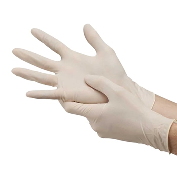 House Brand Powder-Free Latex Gloves, Non-Sterile, Small, 100/Bx. Color may vary