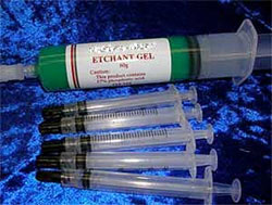 House Brand Etching Gel 37% Jumbo Syringe Kit: 60 Gm. Syringe, 5 Empty 3 mL Syringes and 20