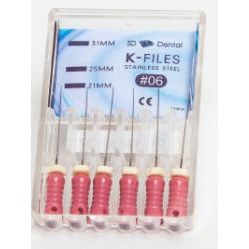 House Brand K-Files 21mm #110 6/Box. Stainless St