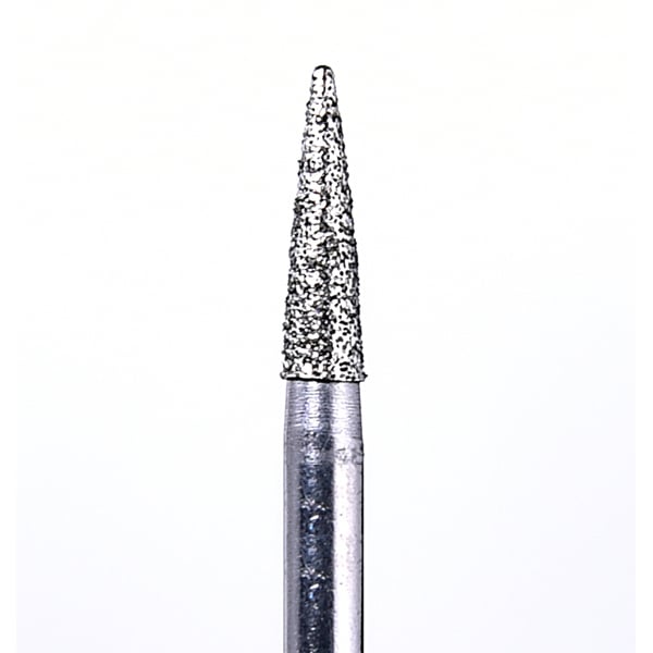 House Brand FG 861.016M Flame Shaped, Medium Grit Diamond Burs, 10/Pk