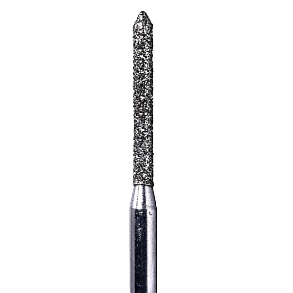 House Brand FG 879.014M Cylinder Beveled End, Medium Grit Diamond Burs, 10/Pk