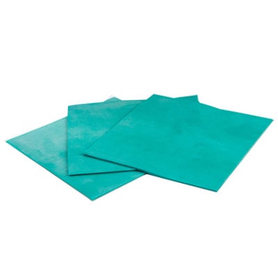 House Brand 6" x 6" Thin, Green Dental Rubber Dam, box of 36 sheets