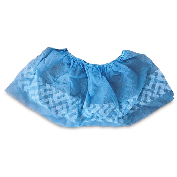 House Brand Antislip Shoe Covers, Universal Size - Blue, 100/Pk. Disposable, Nonwoven fabric