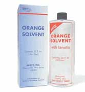 House Brand Orange Solvent, 32 oz. Bottle. With lanolin. To remove zinc oxide-eugenol, rubber base