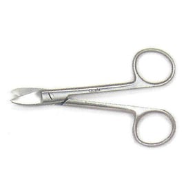 House Brand 4.5" Curved Crown & Gold Scissors with Smooth Blades